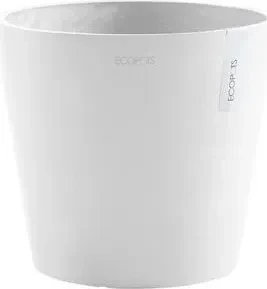 Ecopots Kunststoff-Topf Amsterdam 30cm white grey