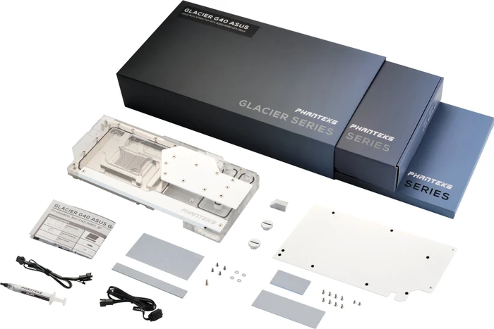 Phanteks Glacier G40 ASUS, RTX 4090 Strix & TUF weiß, mit Backplate