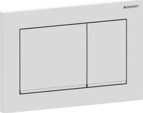 Geberit Omega30 Betätigungsplatte weiß matt/glanzverchromt/weiß matt
