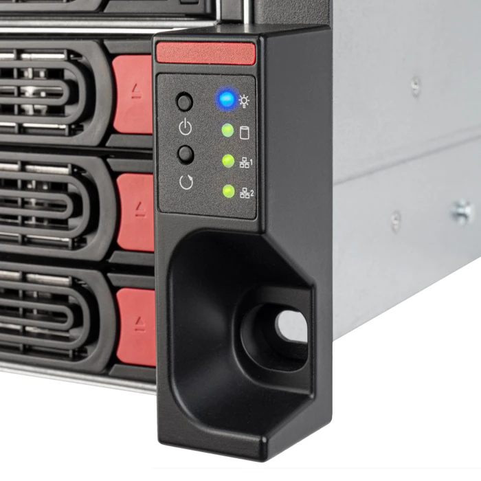 SilverStone RM43-324-RS, Rackmount Storage, schwarz/grau, 4HE, ATX