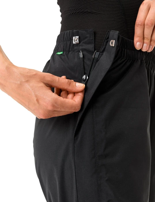 Vaude Yaras Rain IV Zip Fahrradhose lang schwarz (Damen)
