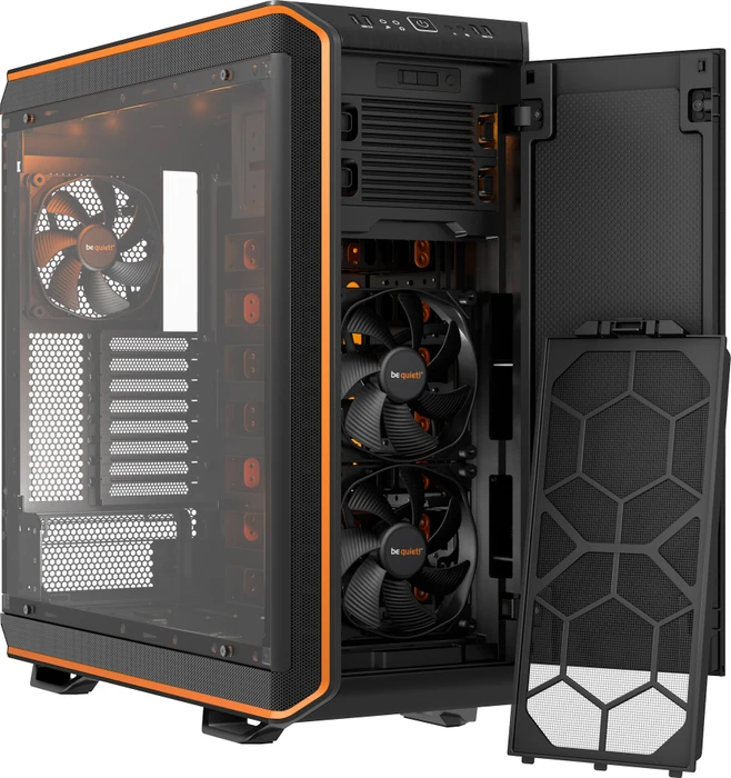 be quiet! Dark Base Pro 900 orange, Glasfenster, schallgedämmt