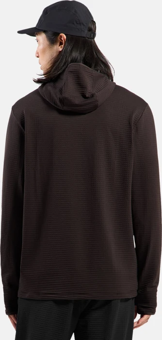 Odlo Essentials Thermal Hoodie Laufshirt langarm espresso (Herren)