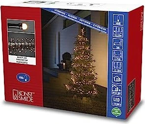 Konstsmide Micro Lichterkette LED 600x bernstein