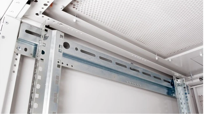 Roline / Secomp Pro Serie 19" Serverschrank 42HE, montiert, Glastür, IP20, RAL 7035, 1000mm tief