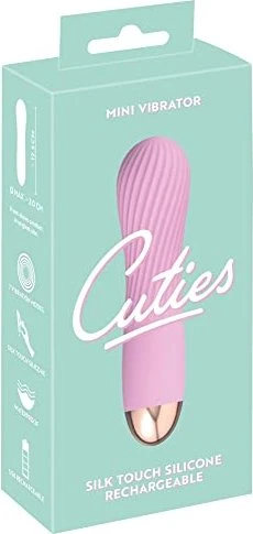 You2Toys Cuties mit Rillenstruktur Mini Vibrator rosa