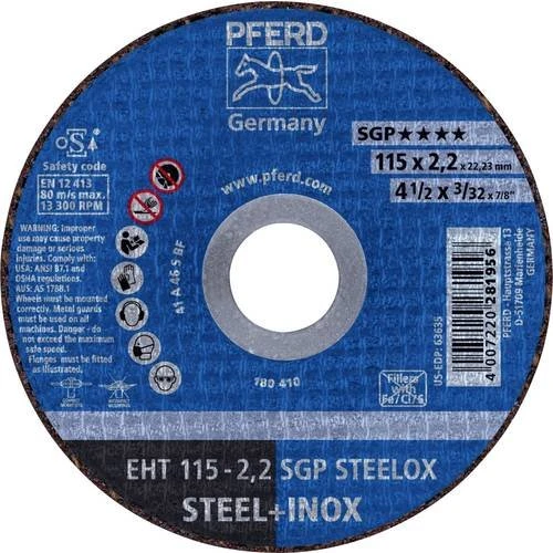 Pferd EHT 115-2.2 SGP STEELOX Trennscheibe, 115x2.2x22.23mm, 25 Stück