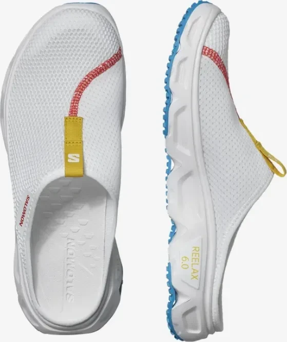 Salomon Reelax Slide 6.0 white/transcend blue/lemon (Herren)
