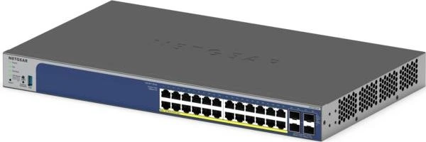 Netgear ProSAFE GS700 Rackmount Gigabit Smart Switch, 24x RJ-45, 4x SFP+, 190W PoE+