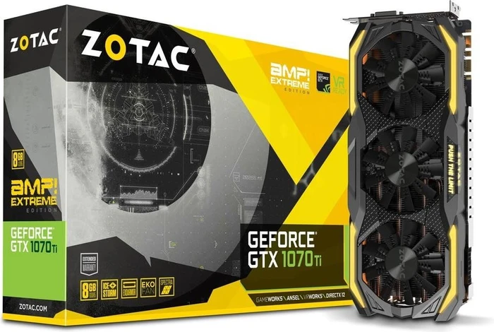 Zotac GeForce GTX 1070 Ti AMP Extreme, 8GB GDDR5, DVI, HDMI, 3x DP