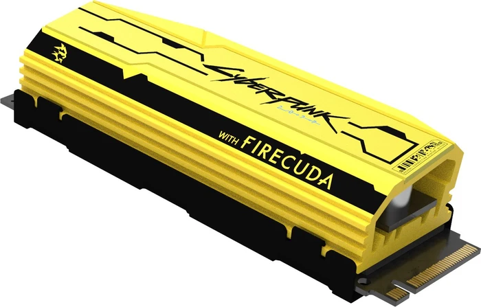 Seagate FireCuda 520 SSD +Rescue - Special Edition Cyberpunk 2077 1TB, M.2 2280 / M-Key / PCIe 4.0 x4, Kühlkörper