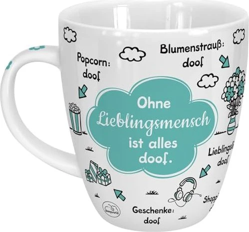 Sheepworld Kaffeebecher Ohne Lieblingsmensch ist alles doof 500ml