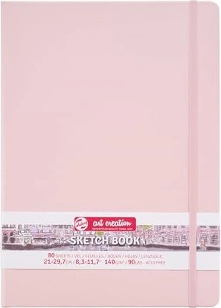 Royal Talens Skizzenbuch pastellrosa, A4, glatt, 80 Blatt
