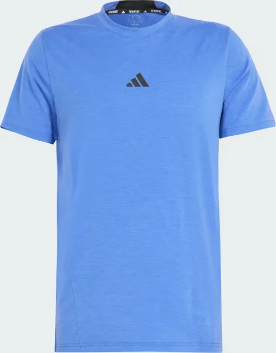 adidas Designed For Training Workout Funktionsshirt kurzarm semi lucid blue (Herren)