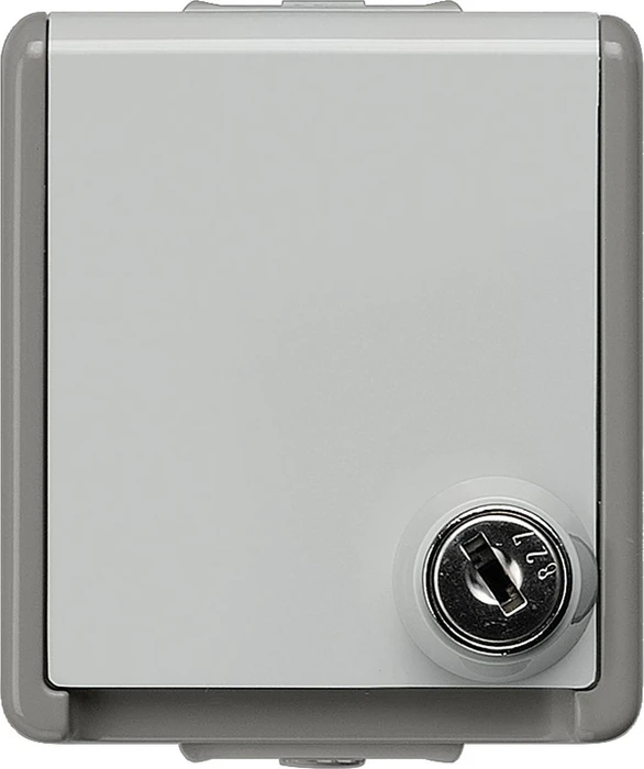 Siemens DELTA fläche IP44 Schuko-Steckdose, dunkelgrau/hellgrau (5UB4715)