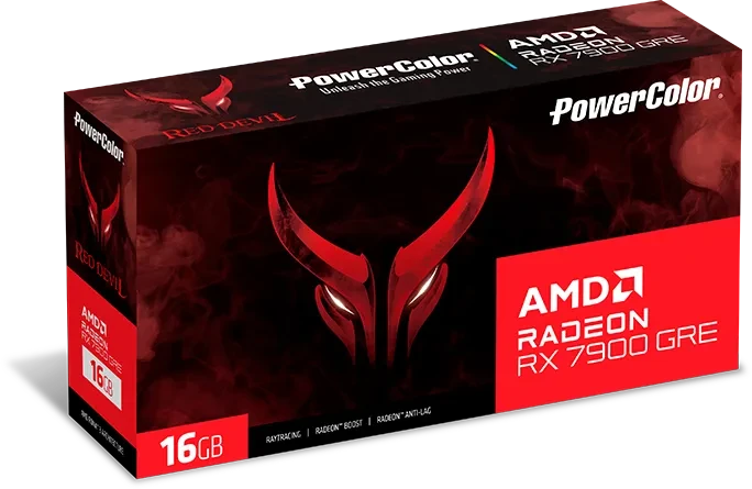 PowerColor Red Devil Radeon RX 7900 GRE OC, 16GB GDDR6, HDMI, 3x DP