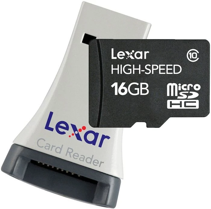 Lexar R48/W20 16GB USB-Kit, Class 10