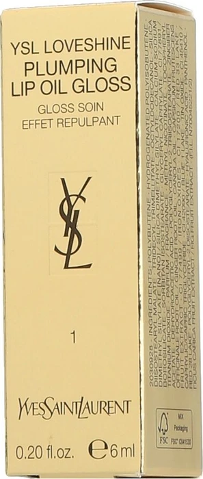 Yves Saint Laurent Loveshine Plumping Lip Oil Gloss 01 thunder stealer, 6ml