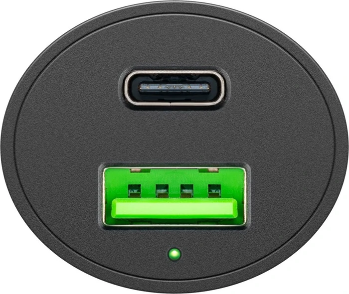 Wentronic Goobay Dual-USB Auto-Schnellladegerät 48W schwarz
