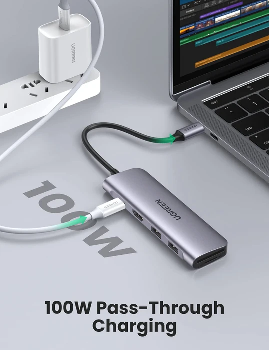 Ugreen 6-in-1 USB-C Hub, USB-C 3.0 [Stecker]
