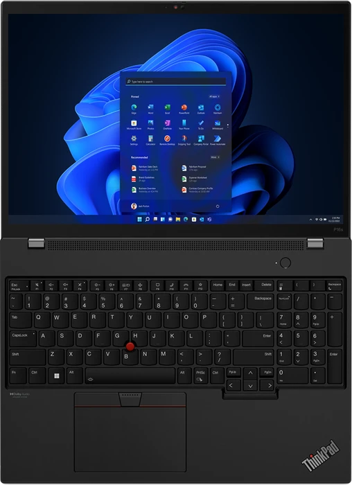Lenovo ThinkPad P16s G1 (Intel), schwarz, Core i7-1260P, 16GB RAM, 512GB SSD, T550, DE