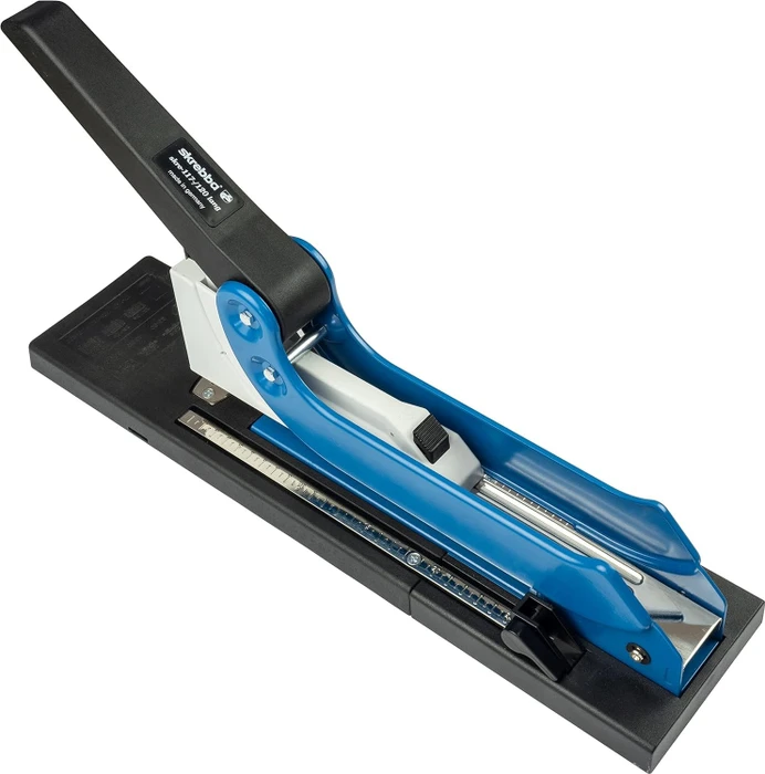 SAX Skre117/120 lang Blockheftgerät, schwarz/blau