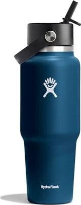 Hydro Flask Wide Mouth Travel Flex Straw Cap Isolierflasche 946ml indigo