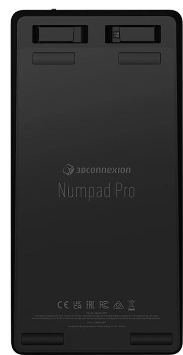 3Dconnexion Numpad Pro, schwarz, USB/Bluetooth