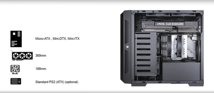 SilverStone Case Storage CS382, schwarz