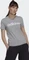 adidas Loungewear Essentials Slim Logo T-Shirt kurzarm medium grey heather/white (Damen) Vorschaubild