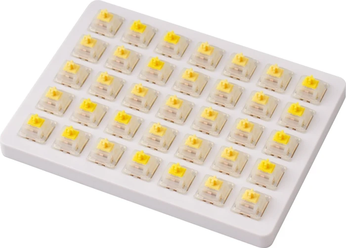 Keychron Gateron Cap Milky-Yellow Switch Set, 35er-Pack