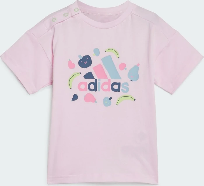 adidas Essentials Allover Print T-Shirt Set clear pink/bliss pink (Junior)