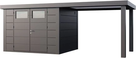 Telluria Classico 3024 Gerätehaus inkl. Anbau 2.84m rechts anthrazit