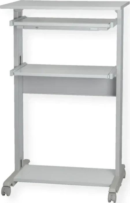 Roline PC-Steh-Arbeitsplatz Schreibtisch 68x54cm grau/grau