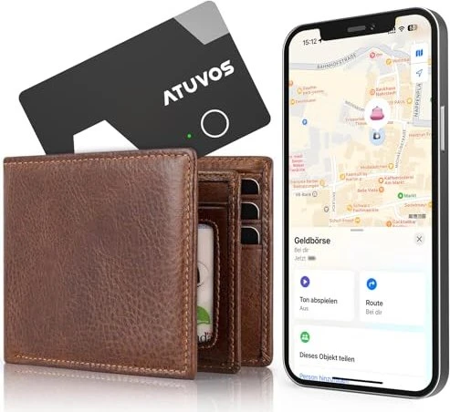 Atuvos Air Tag Card Wallet schwarz