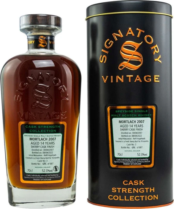Signatory Vintage Cask Strength Collection Mortlach 2007/2022 700ml