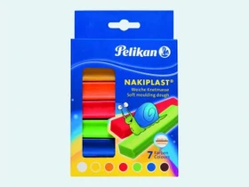 Pelikan Nakiplast Knetmasse 7 Farben 125g