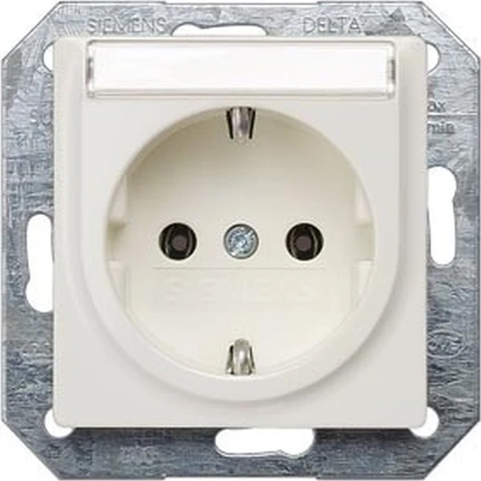 Siemens SCHUKO-Steckdose 5UB1515 | DELTA i-system | Unterputz | schraubenlose Klemmen | 16A | titanweiß Image