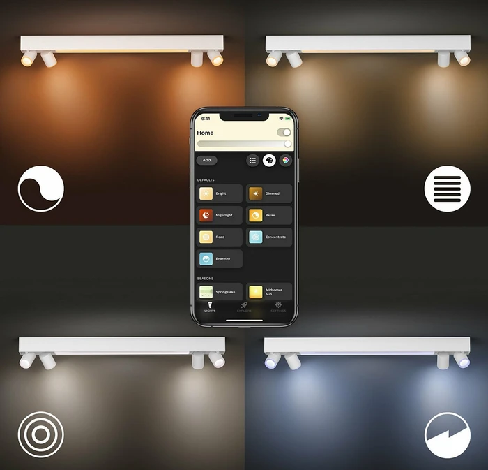 Philips Hue White and Color Ambiance Centris 4 Spot 5-flammig weiß