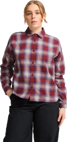 Jack Wolfskin Baja Flannel Hemd langarm check merlot (Damen)