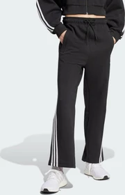 adidas Future Icons 3-Streifen Open Hem Trainingshose lang schwarz (Damen)
