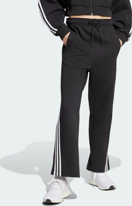 adidas Future Icons 3-Streifen Open Hem Trainingshose lang schwarz (Damen)