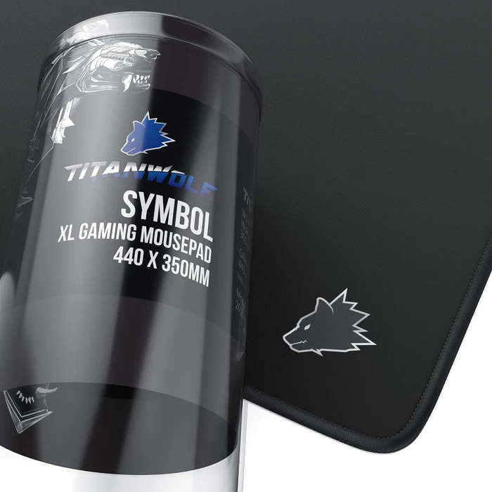 Titanwolf XXL Speed Gaming-Mauspad, 440x350mm, schwarz