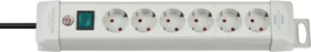 Brennenstuhl Premium-Line, 6-fach, 3m, grau