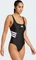 adidas 3-Streifen U-Back Badeanzug schwarz/weiß (Damen) Vorschaubild