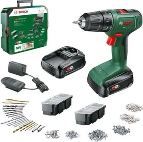 Bosch DIY EasyDrill 18V-40 Systembox Akku-Bohrschrauber inkl. Koffer + 2 Akkus 1.5Ah + Zubehör