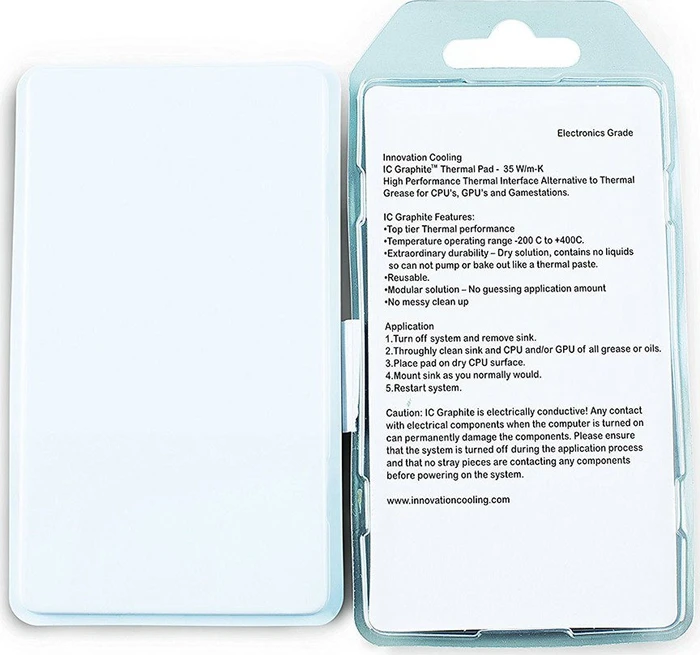 Innovation Cooling Graphite Wärmeleitpad 40x40mm, 1 Stück