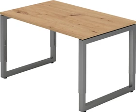 Hammerbacher Ergonomic Plus R-Serie RS12/R/G Schreibtisch 120x80cm Asteiche/graphit