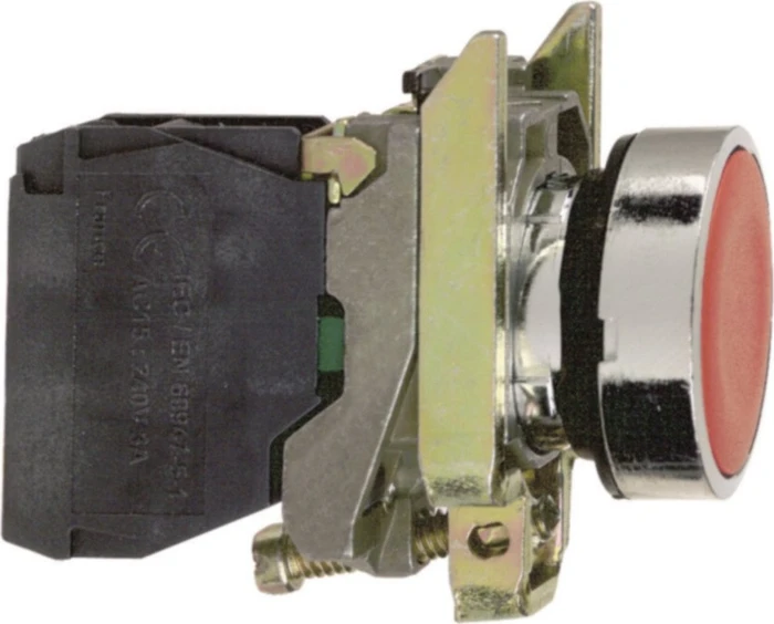 Schneider Electric Drucktaster flach 1S tastend, grün
