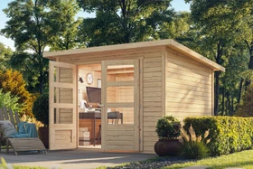 Karibu Stockach 4 Gartenhaus natur